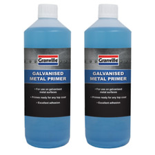 2 x Granville Galvanised and Zinc Metal Etching Primer Prior to Painting 500ml