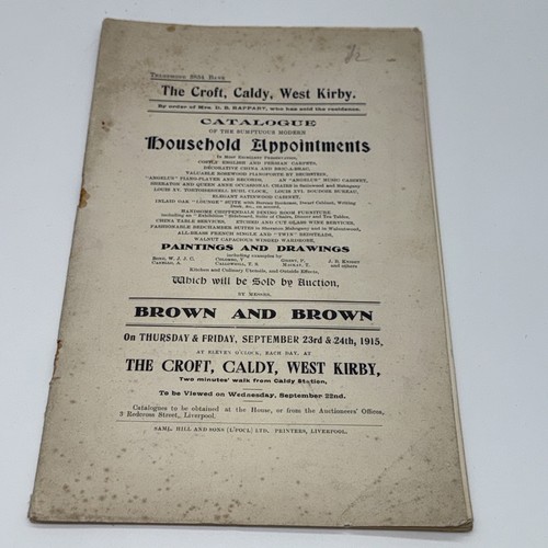 1915 brown auction - brown,
