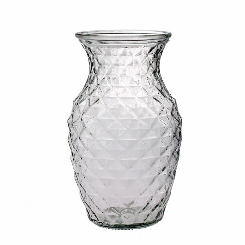 Textured sweetheart glass - glass, vase