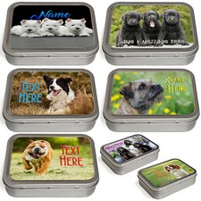Personalised Tobacco Tin Dog