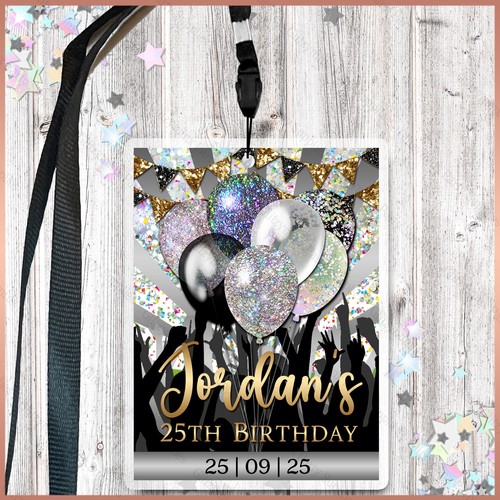 Personalised birthday vip pass - personalised,