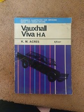Vauxhall Viva Ha service Book K.m.acre