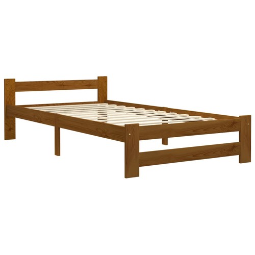 Solid pine wood bed frame - bed,
