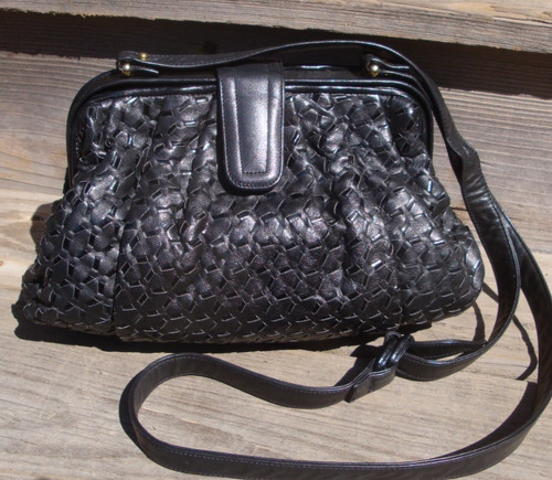 Sharif vintage black leather - black,