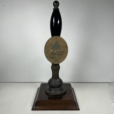 Vintage Bass Pump Display On Base Font Head Pub Bar Collectible Fixed READ