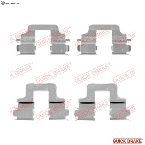 Accessory kit disc brake - disc, pad