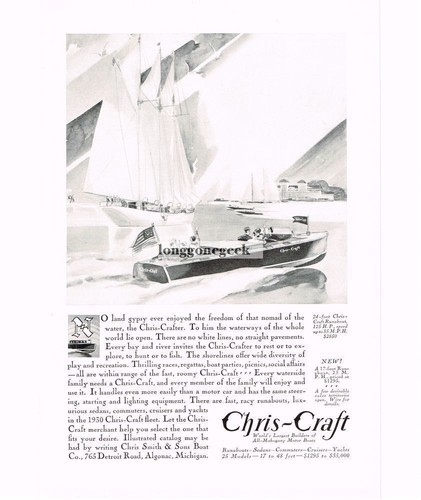 1930 chris craft motor boat - 1930, chris-craft