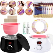 Waxing Kit Wax Heater Warmer Pot Machine Depilatory Body Hair Removal Wax Beans