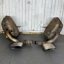 PORSCHE 997 GEN 1 EXHAUST SILENCERS SYSTEM MATCHING  TAIL PIPES GENUINE