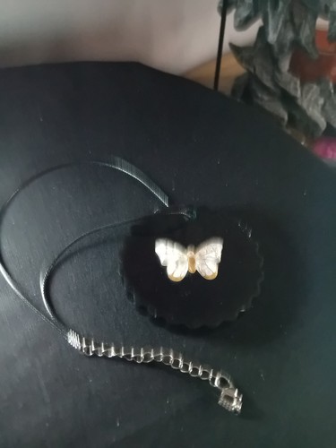 Silver tone butterfly charm - silver,