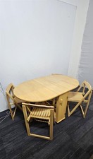 Beech And Wooden Table And Chair Set (4FE-89D-435)
