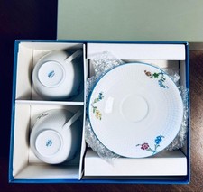 Rorstrand Louise Adelborg Cup Saucer Pair Set