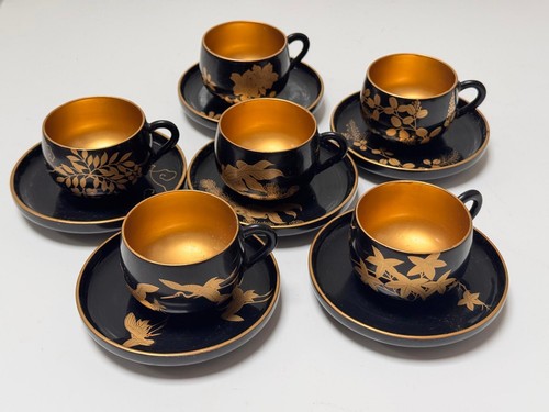 Vintage japanese lacquer tea - vintage,
