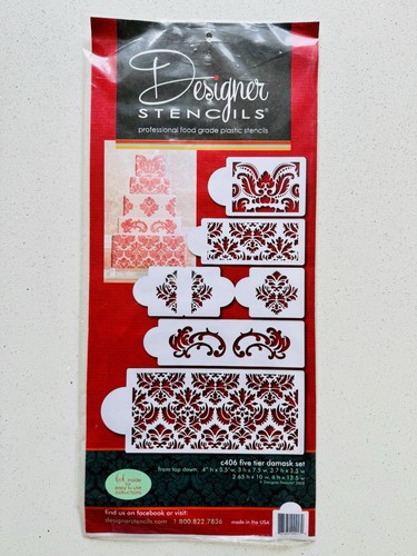 Designer stencils side cake - stencils,