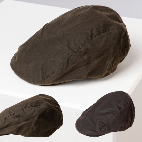 Men wax flat cap - wax, cotton
