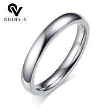 9ct 9K"Gold Filled"D Shaped Wedding Band Ring. White Gold, Yellow Gold,Black UK 
