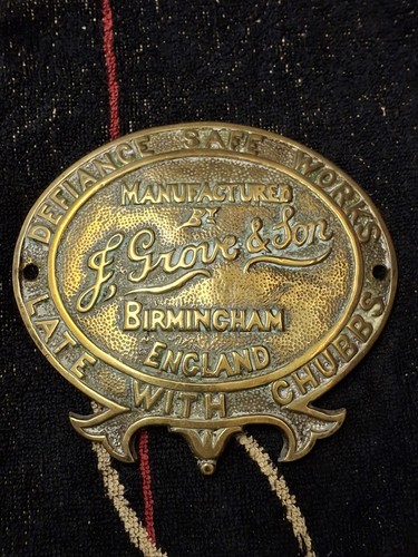 Cast brass grove son - brass,