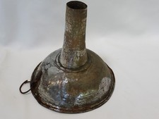 Old Tinned Copper Funnel with