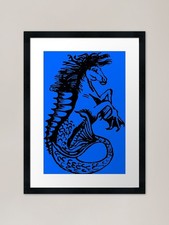Hippocampus Framed Art Print