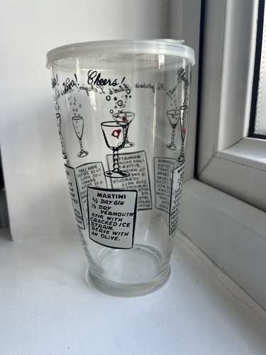 Glass cocktail shaker with - glass,