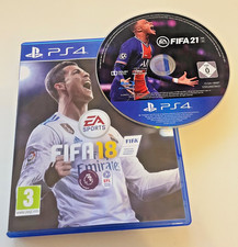 PS4 FIFA 21  disk only and Fifa 18 with box