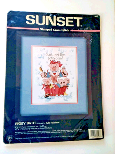Sunset cross stitch kit - sunset,