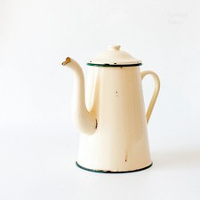 French vintage enamel coffee - vintage,