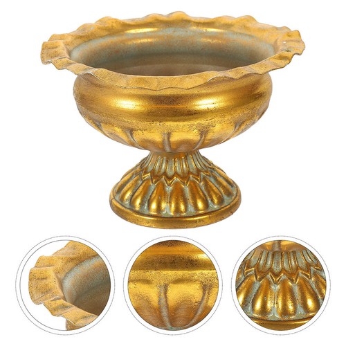 2pcs metal urn planter vintage - metal,