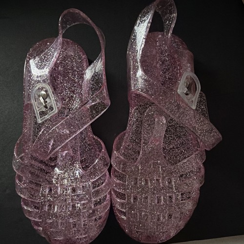 Girls pink glitter jelly - girls,