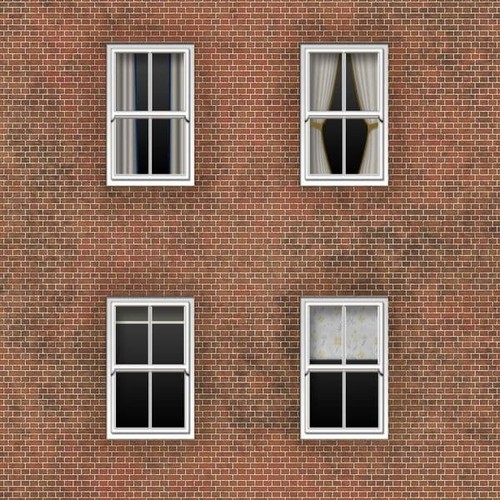 Curtains blinds for oo gauge - curtains,