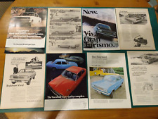 Vauxhall Viva HB Brabham and GT - selection of 8 original magazine adverts 60's