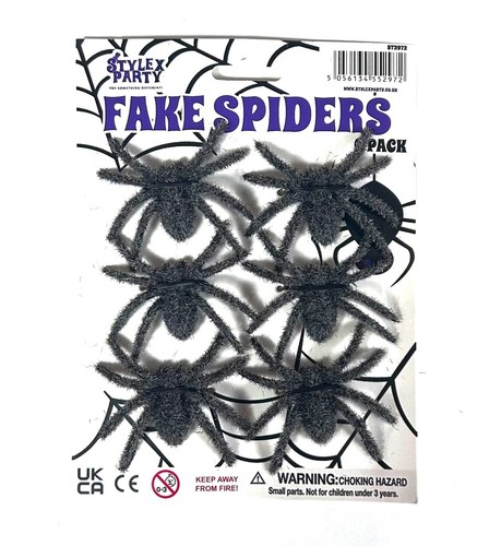 Furry fake spider - x,