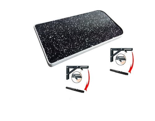 Small black sparkle - black, folding