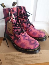 Dr Martens 1460 Pascal Purple Dye Tye Real Leather Boots Size 6.5