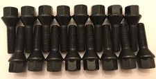 16 X M12X1.5 60mm LONG BLACK
