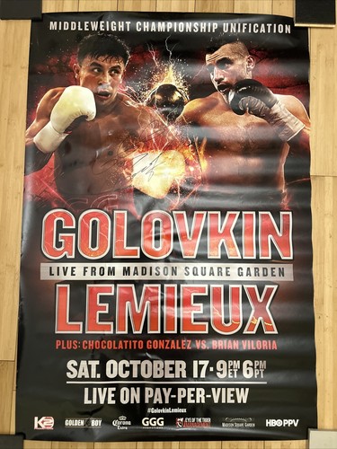 Golovkin lemieux signed - vs,