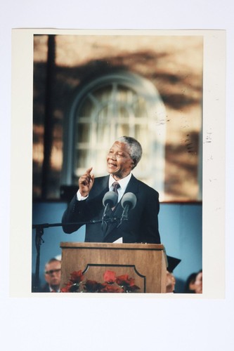 Nelson mandela giving speech - nelson,