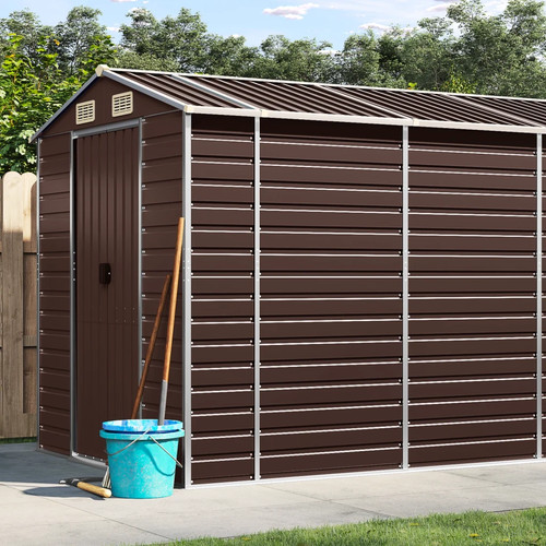 Walplus garden shed brown - garden,