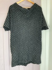 Toast Size 14 Tunic Longline Top Checked Wool Blended