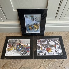 Job Lot Bundle Giles Annual 44th Series Mounted Colour Prints 1990 - RNLI  