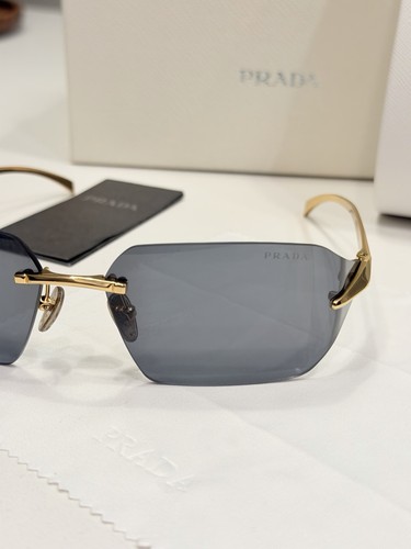 Prada sunglasses gold metal - sunglasses,