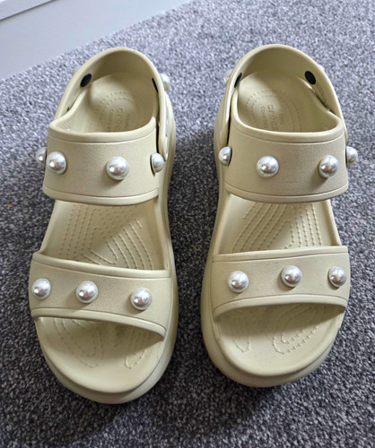 Crocs mega crush womens beige - crocs,
