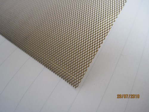 Brass expanded metal sheet - brass,