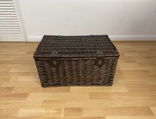 Authentic Large Marks And Spencer M&S Picnic Hamper Basket Storage