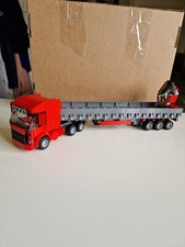 Lego city red custom 6 wheel truck +  brick loader trailer with  hiab mk2 L@@k