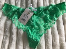 Lepel Fiore summer green thong lingerie lace new uk size 18 new 