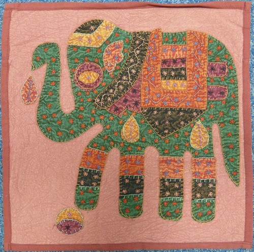 Indian patchwork elephant - indian,
