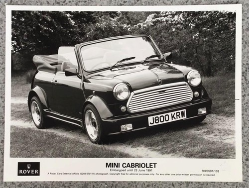 Rover mini cabriolet car - rover,
