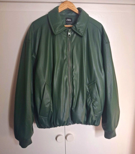 Zara men green faux - zara, men’s