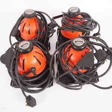 4 x IANEBEAM 800W QUARTZCOLOR RED HEAD HALOGEN VIDEO LIGHTS With DICHROIC SET